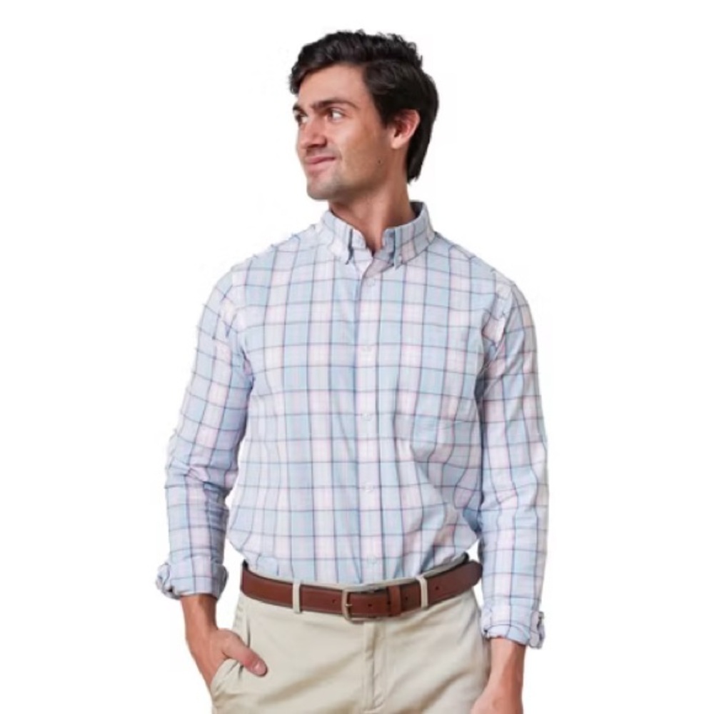Hope & Henry organic stretch poplin shirt